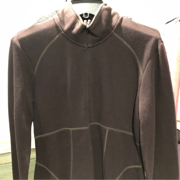 Athleta Long Sleeve Brown Dress Medium - Picture 3 of 7